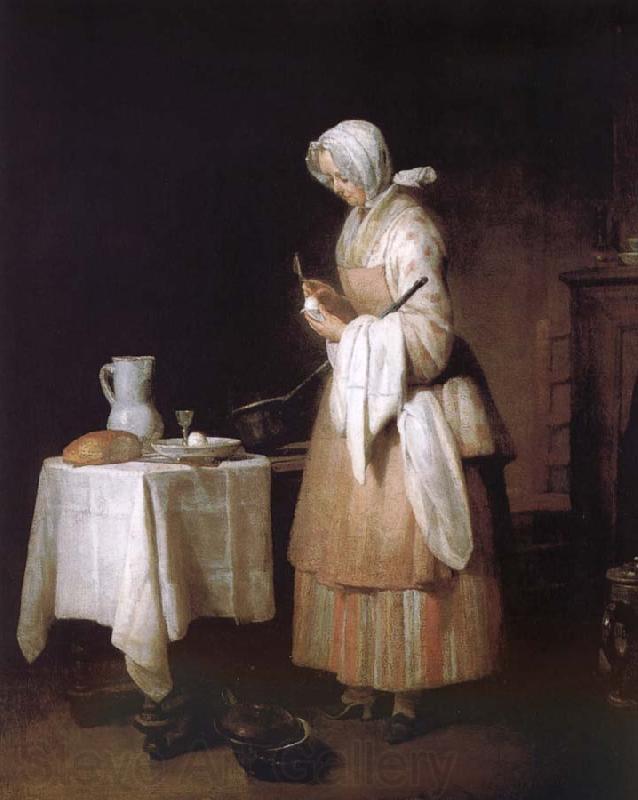Jean Baptiste Simeon Chardin To the recovery nurses eating food sick Norge oil painting art